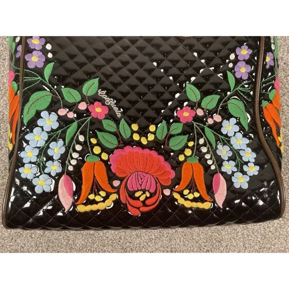 Consuela La Reina Classic Tote with Floral Embroidery and Multicolor Straps - Picture 14 of 16